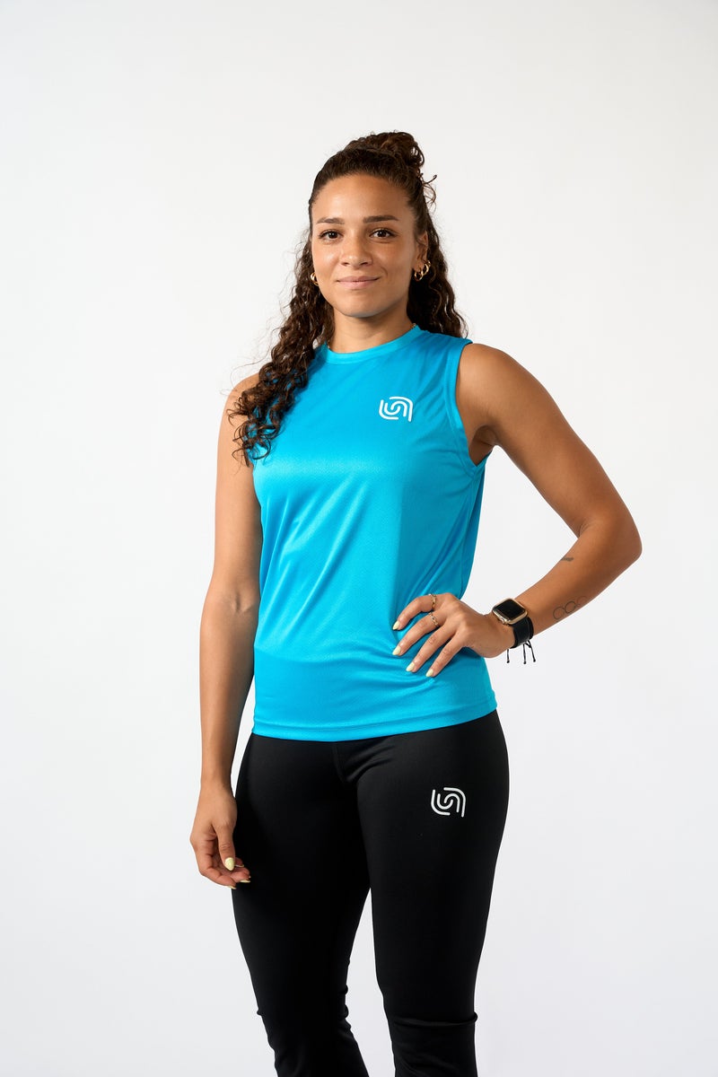 Beyond Women’s Sky Blue Sleeveless Top - Image 1